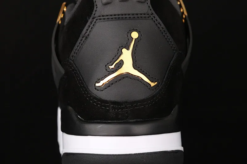 All categories Air Jordan Jordan series basketball shoes Air Jordan 4 G version Air Jordan 4 Retro AJ4 Joe 4 black gold suede basketball shoes 308497-032